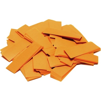 Tcm Fx pomalu padající obdélníkové konfety 55x18mm oranžové 1kg