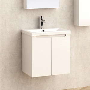 InterCeramic Конзолен PVC шкаф за баня InterCeramic ICP 5155 с порцеланов умивалник - стенен модел, 51 см (ICP 5155)