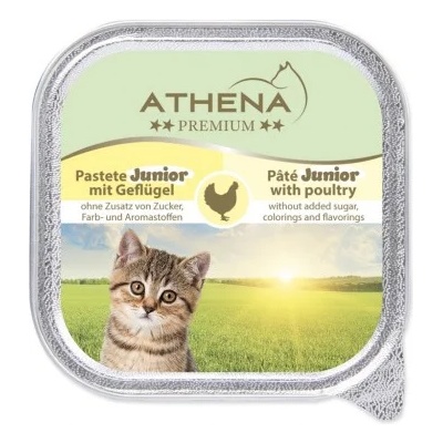Athena - Пастет за подрастващи котки с птици 100 гр