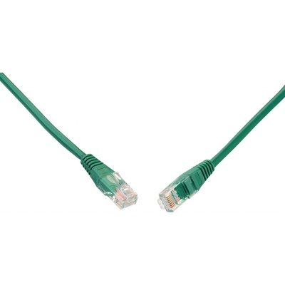 Solarix C5E-155GR-0,5MB Patch kabel CAT5E UTP PVC 0,5m zeleny non-snag-proof