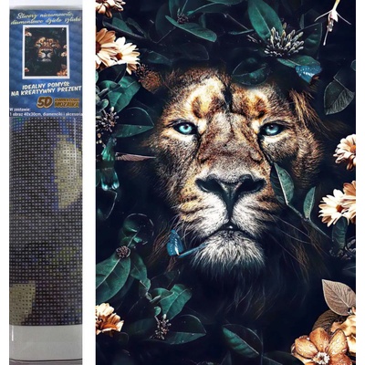 Norimpex - Puzzle Diamond Painting Hidden lion 30x40cm - 1 - 39 piese