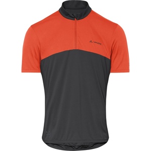 Vaude Фланелка с къс ръкав за колоездене Vaude Matera Half Zip Tricot Cycling jersey - Glowing Red / Black (056-2858-0812)