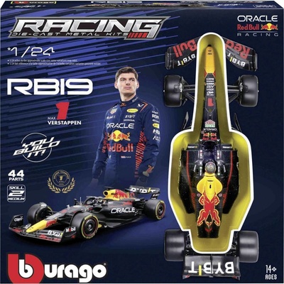 Bburago F1 KIT RedBull RB19 mit Helm 1 Verstappenmodel auta 1:24