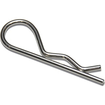 Závlačka pružinová jednoduchá, nerez A2, 3mm