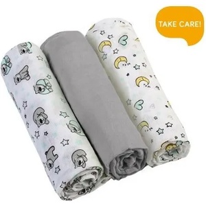BabyOno Комплект меки пелени Babyono - Сиви (5901435407950) - baby