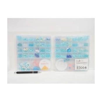 HH POLAND *Plast. beads for nawle, 25 pcs, zest. with accessories, no