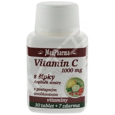 MedPharma Vitamín C 1000 mg s šípky 37 tablet