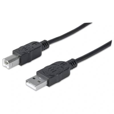 Manhattan 337779 USB кабел 5 м USB 2.0 USB A USB B Черен (337779) (337779)