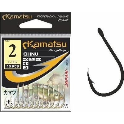 Kamatsu Chinu s očkem Černý nikl vel.4 10 ks