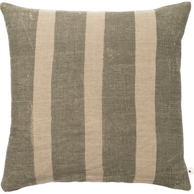 ferm LIVING Декоративна възглавница Oleo раирана 50 x 50 см зелено-бежова (1104270906)