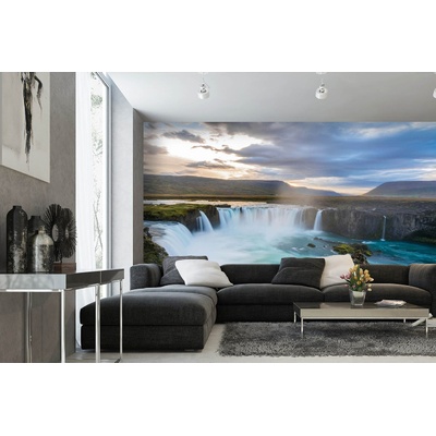 DIMEX ART Самозалепваща се флизелинова фототапета водопадът годафос 375 x 250 см