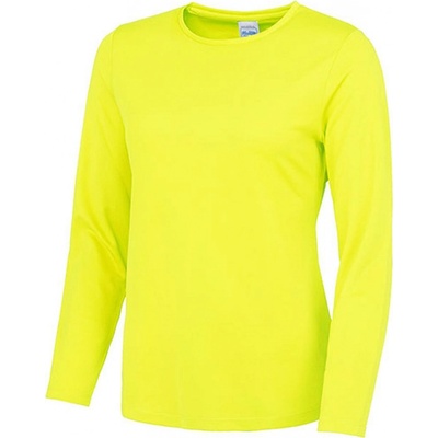 Just Cool Dámské tričko s dlouhým rukávem JC012 Electric Yellow