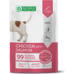 Nature's Protection ADULT with Chicken and Salmon - Skin and Coat - Пауч за израснали кучета с пиле и сьомга да поддържане на здрава кожа и козина - 100гр