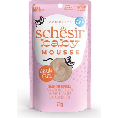Schesir Baby Mousse 12 x kuracie s kuracou pečeňou 70 g
