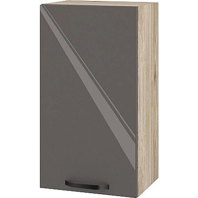 ИРИМ Горен кухненски шкаф Сити АРФ-Антрацит гланц-05-2 40 см