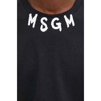 MSGM Памучна тениска msgm в черно с принт 3740mm102.247798 (3740mm102.247798)