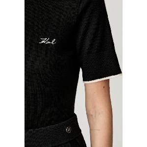 Karl Lagerfeld тениска basic дамска от вълна (B3W18039) - answear - 203,39 лв