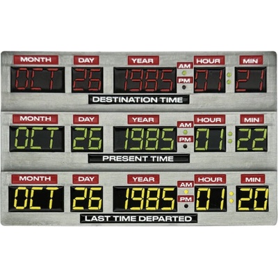 Plaketa Back To The Future Ingot 40th Anniversary Time Circuits Limited Edition