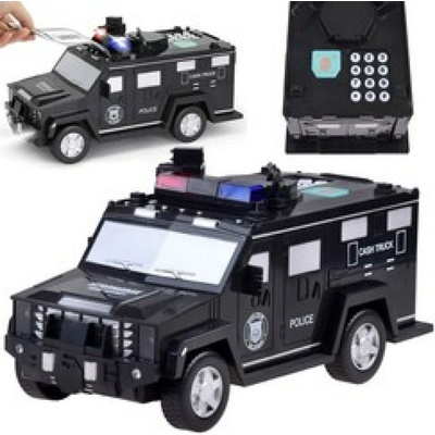 Pokladnička Jokomisiada policajné auto biela 28x15x14 cm