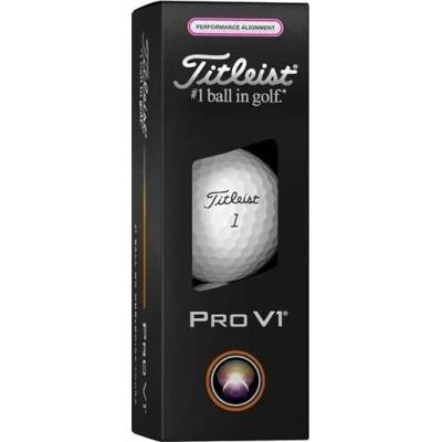 Titleist PRO V1 Performance Alignment bílo/růžové 3 ks