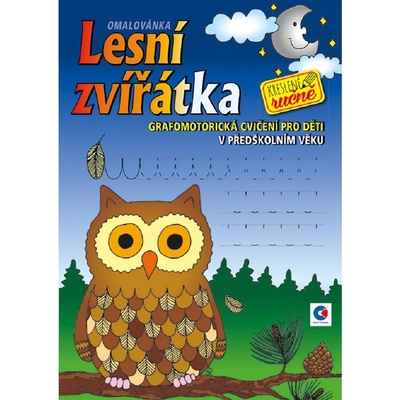 Grafomotorická omalovánka A4 Lesní zvířátka