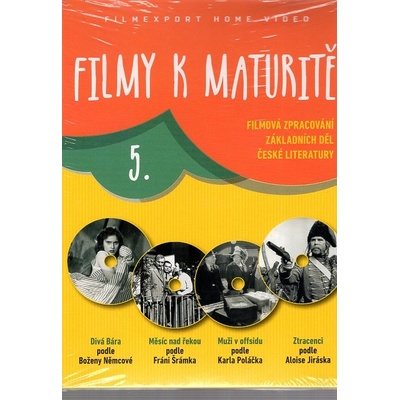 Filmy k maturitě 5., 4 digipack DVD