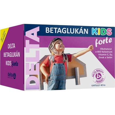 Delta Colostrum Betaglukan Kids Forte 30 + 10 kapslí