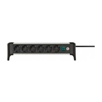 brennenstuhl Alu-Office-Line power strip, 6 x 3 m
