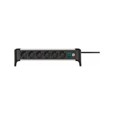 brennenstuhl Alu-Office-Line power strip, 6 x 3 m