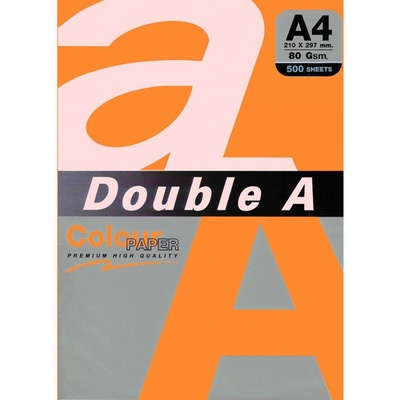 Double A Цветна хартия Double A, A4, 25л, Neon оранжев