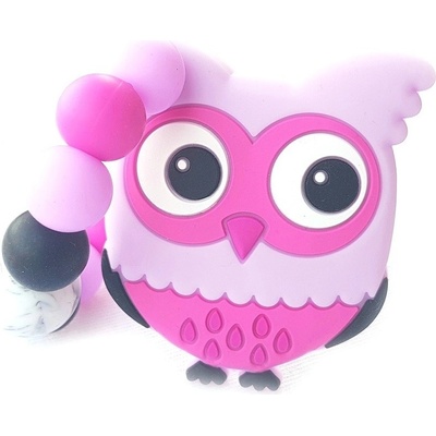 KidPro silikonové sovička růžová