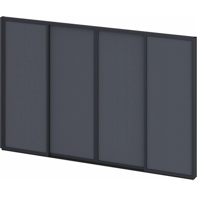 Rojaplast posuvná ZÁSTĚNA 4 m pro bioklimatickou pergolu - šedočerná – Zbozi.Blesk.cz