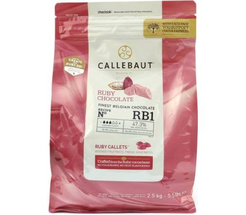 Callebaut Ruby Callets 2,5 kg