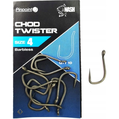 Kevin Nash Pinpoint Chod Twister Barbless veľ.6 10 ks