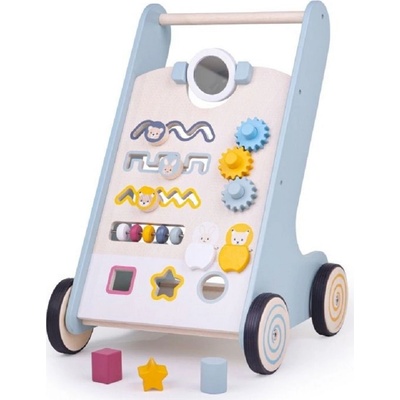 Bigjigs Toys Детска дървена проходилка Bigjigs - С активности (32014)