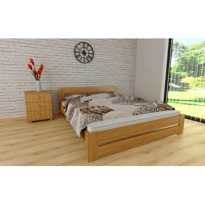 ComfortMatrace Lili + rošt masiv borovice barva olše matrace Goltex 20cm