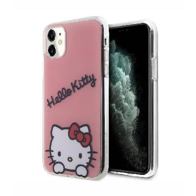 Hello Kitty IML Daydreaming Logo Zadný Kryt pre iPhone 11, ružová