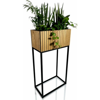 Fiorino Stojan na květiny Loft dub 42 x 22 x 80 cm