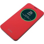 ASUS Калъф за Asus ZenFone 2 Laser, отваряем с прозорец, поликарбонатов, Asus View Flip ZE500KL, червен (90AX00G0-BCV003)