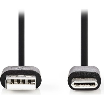 Nedis CCGB60600BK01 USB 2.0, Typ-C Zástrčka - A Zástrčka, 0,1m, černý