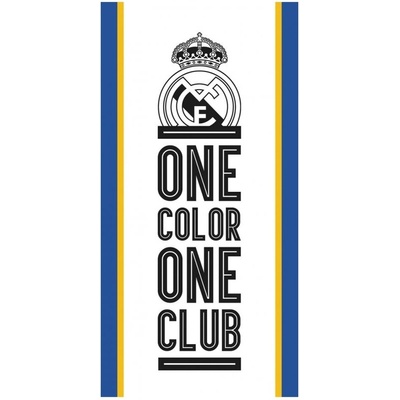 Carbotex · Bavlnená futbalová osuška FC REAL MADRID ONE COLOR ONE CLUB 70 x 140 cm