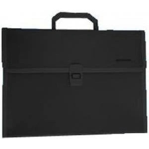 Penmate Briefcase with compartments made of raczka PP-412 black