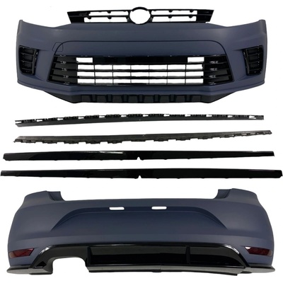 Боди кит пакет за vw polo (2010-2018) - r дизайн грундиран (1062101)