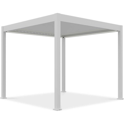 Gutroof Automatická terasová pergola s osvetlením ELEGANCE AUTOMATIC 3x3 biela