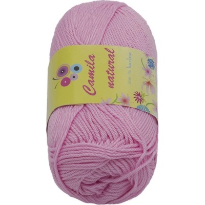 Bellatex Příze CAMILA natural 50g / 125 m růžová
