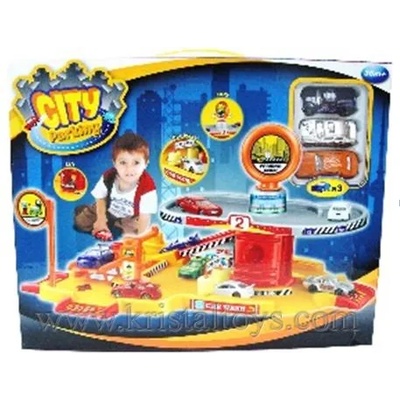 Just Toys City parking Паркинг на 2 нива спирала с 3 колички