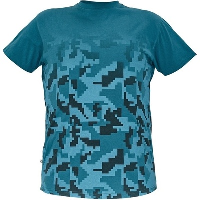 Tričko pánské s krátkým rukávem NEURUM Camouflage petrolejová