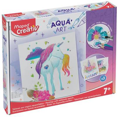 Творчески комплект Maped Creativ - Aqua Art, Еднорог (907048)