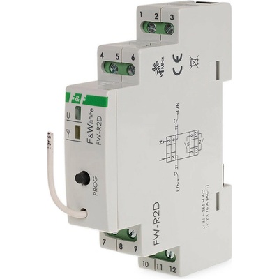 FW-R2D - Dvojkanálové bezdrôtové impulzné relé ON/OFF, 85-265V, 2x 16A