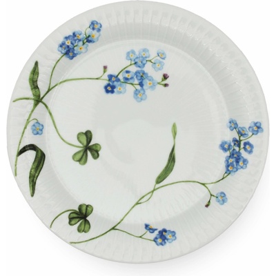 Dezertní talíř HAMMERSHOI SUMMER - FORGET ME NOT 22 cm, bílá, porcelán, Kähler